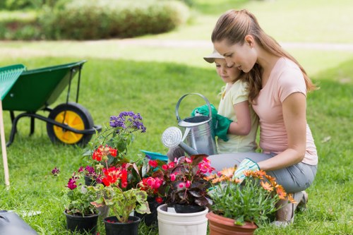 Planting a mixed flower bed in a local Upminster property