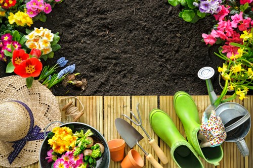 Hard and soft landscaping features for a family garden in Upminster