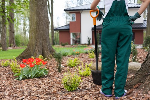 Public liability insured landscapers completing a safe outdoor project